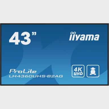 IIYAMA Monitor 43" LH4360UHS-B2AG, 4K UHD, IPS, HDMI, USB, crni